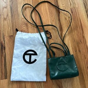 Telfar Small Dark Olive Shopping Bag. Like new.